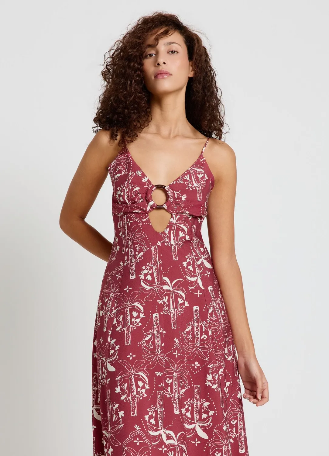 Calliope Vestito Midi robe femme tropicale