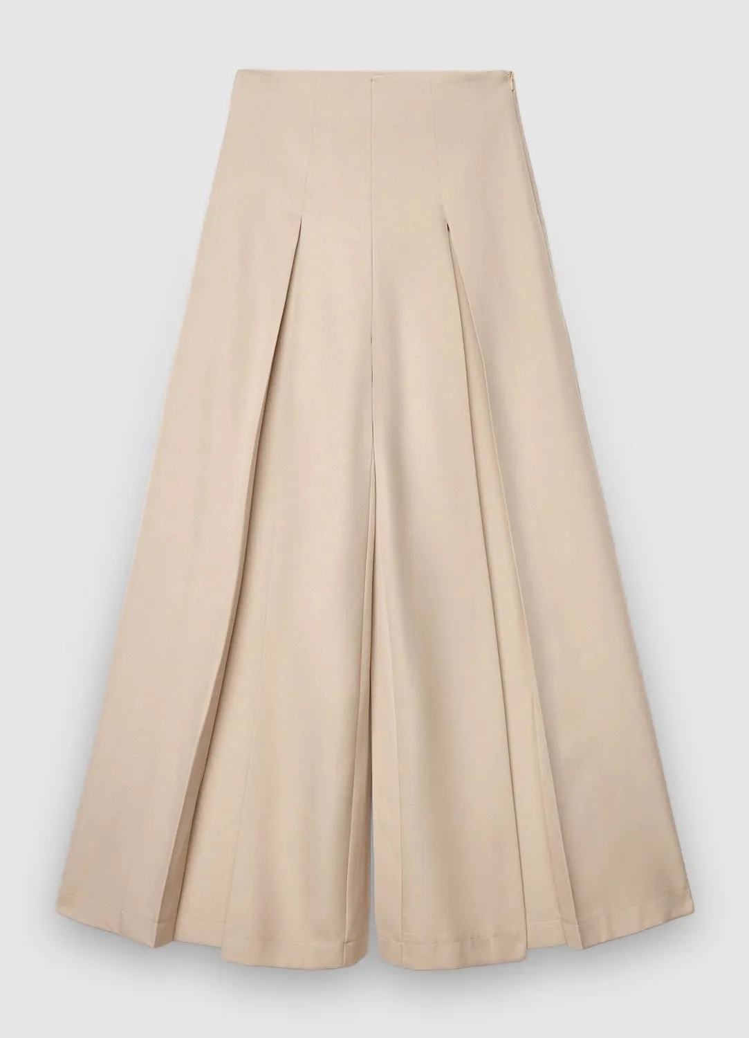 Calliope pantalon palazzo large plis taille haute femme