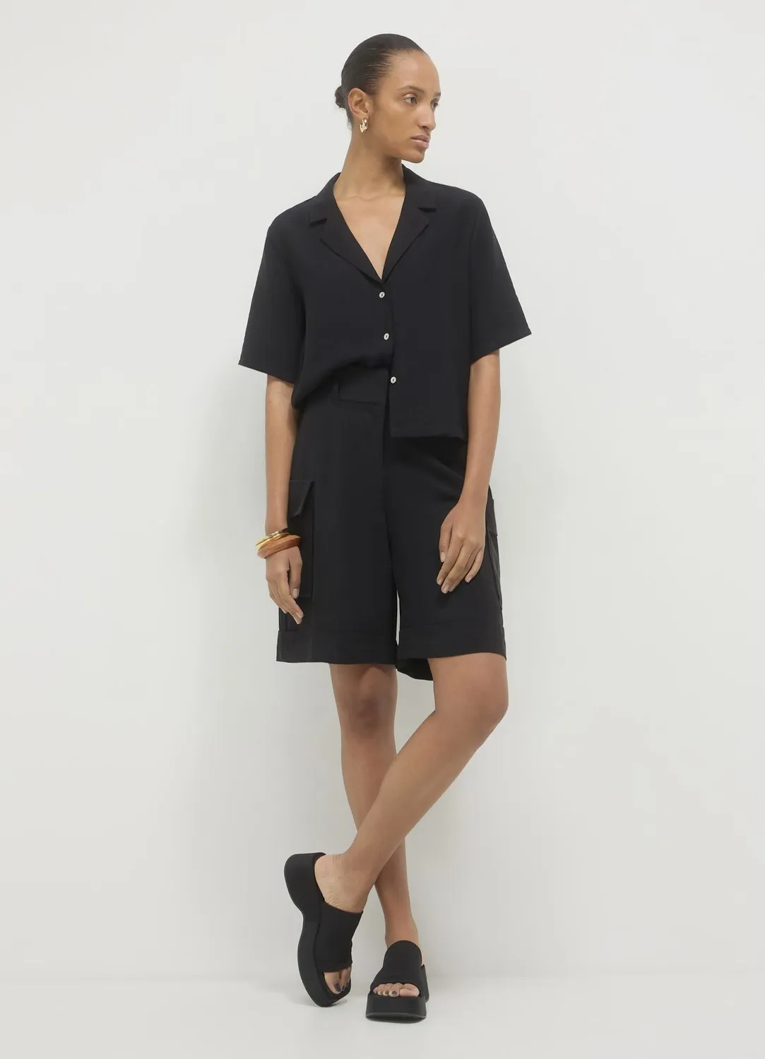 Calliope bermuda cargo poches regular femme