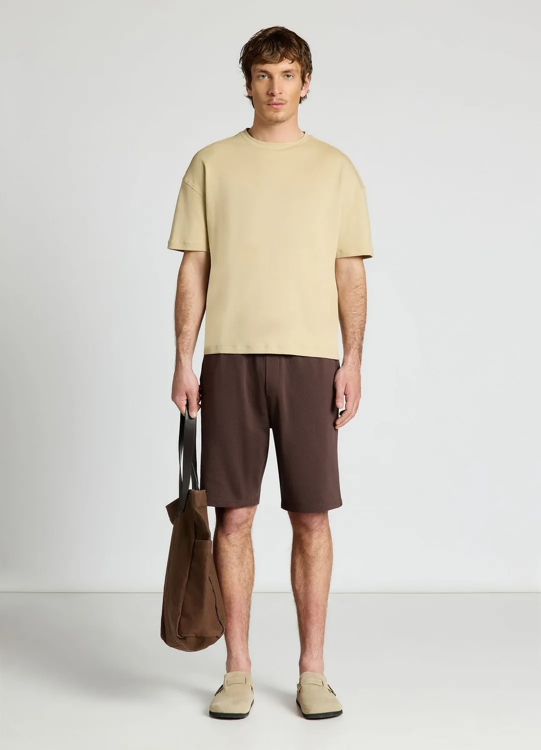 Calliope t-shirt ample uni homme col rond