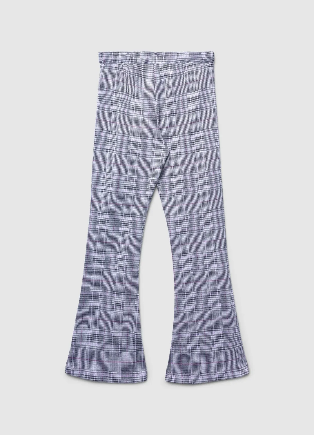 Calliope pantalon fille évasé à carreaux