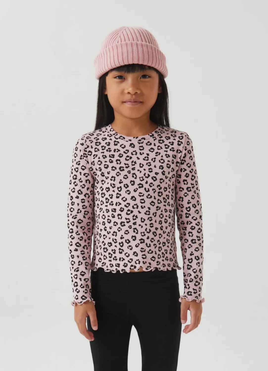 Calliope lot 2 t-shirts fille côtelé manches longues