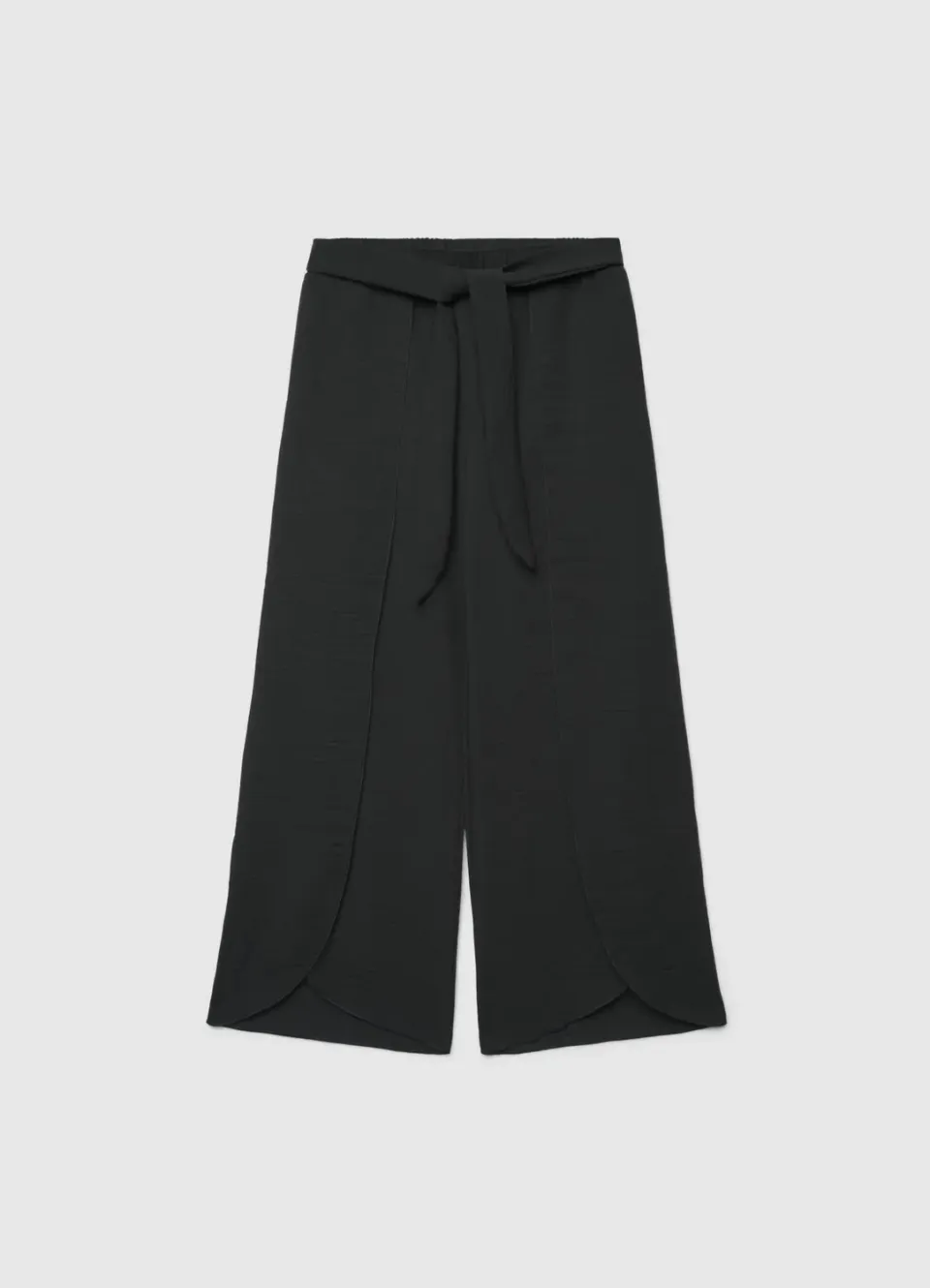 Calliope Palazzo Pantalon Fille Large Ceinture