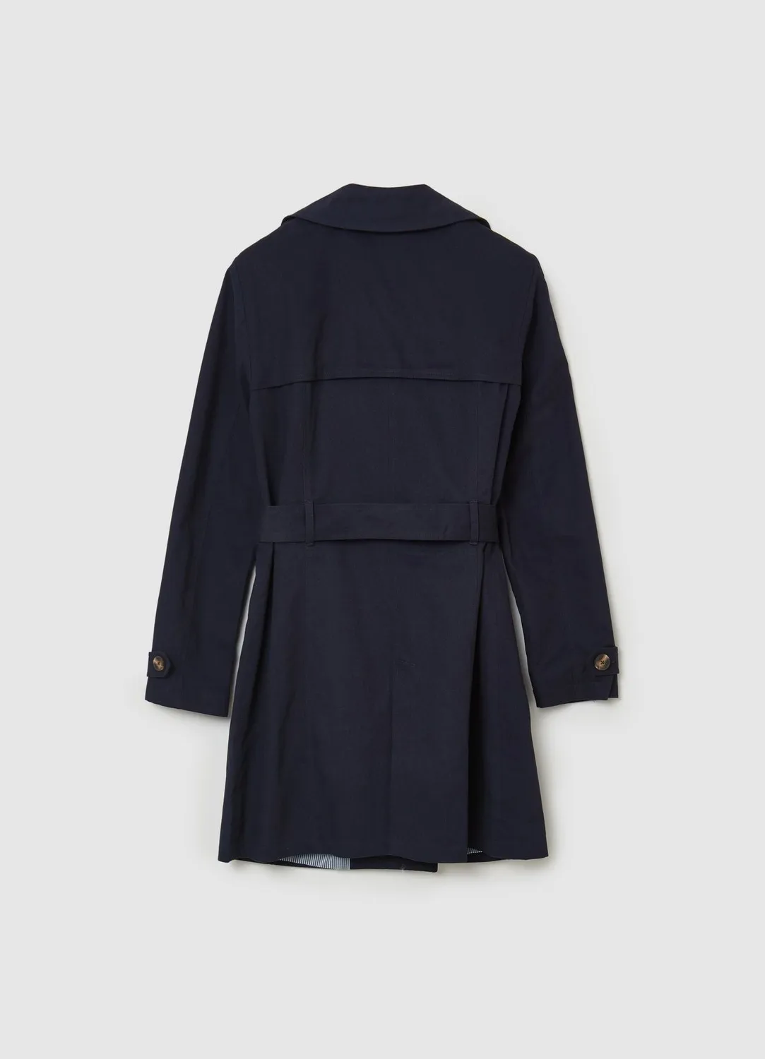 Calliope trench coton uni ceinture femme