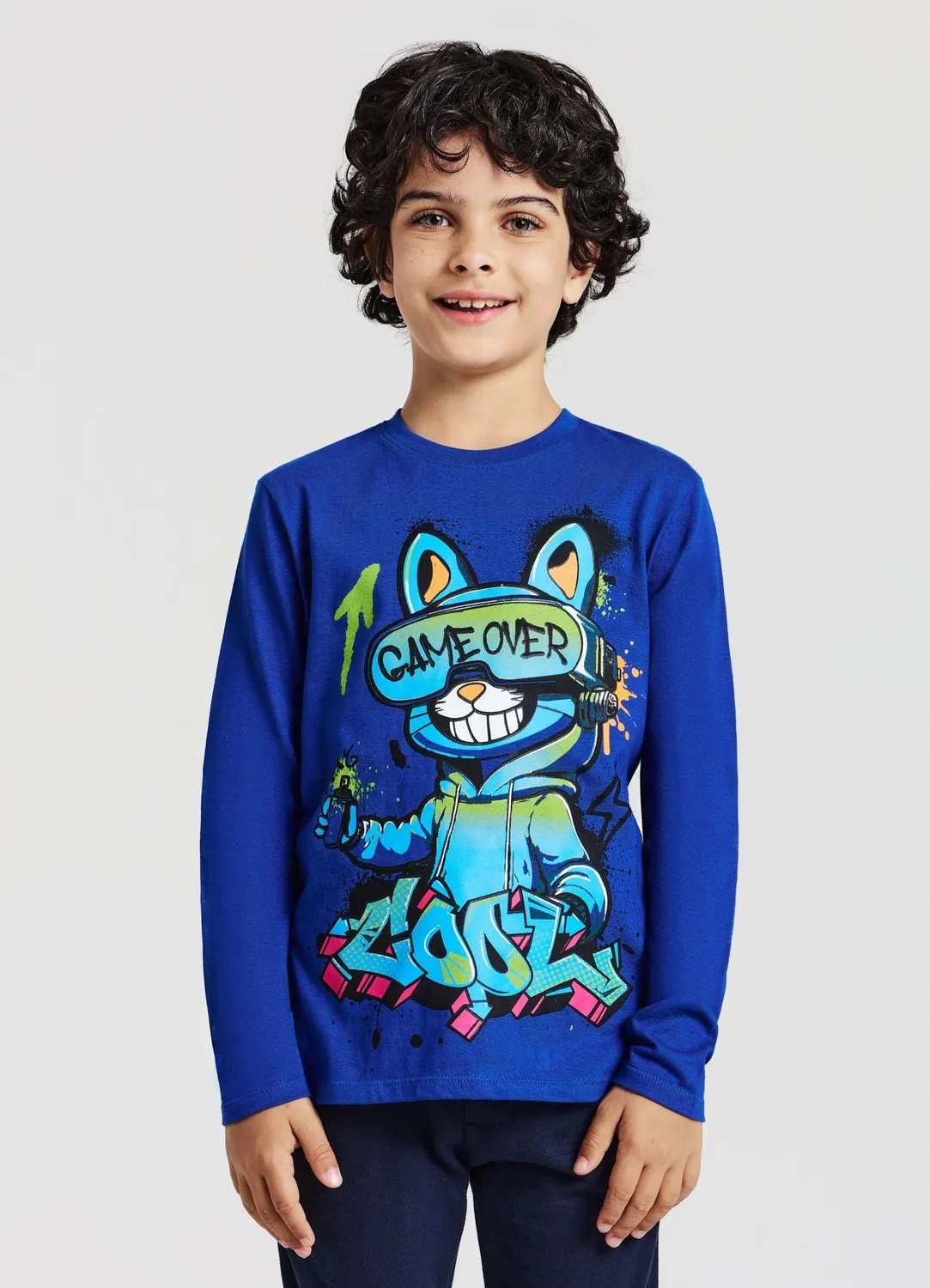 Calliope t-shirt manches longues imprimé garçon