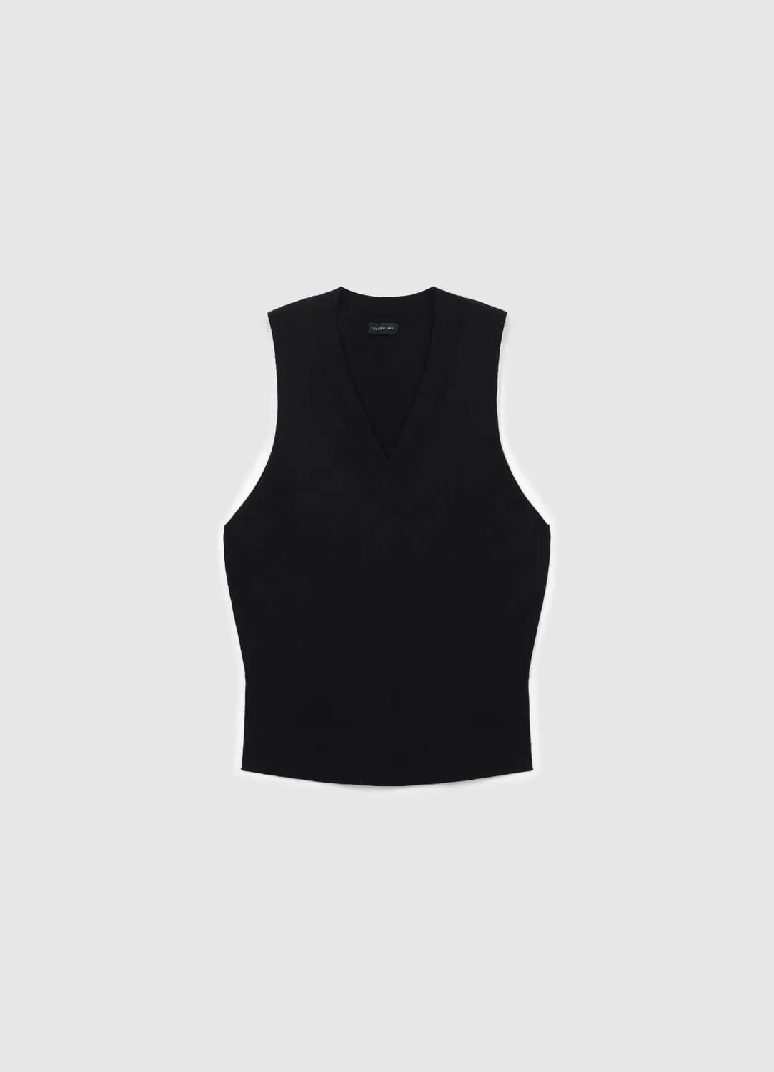 Calliope gilet col V femme sans manches