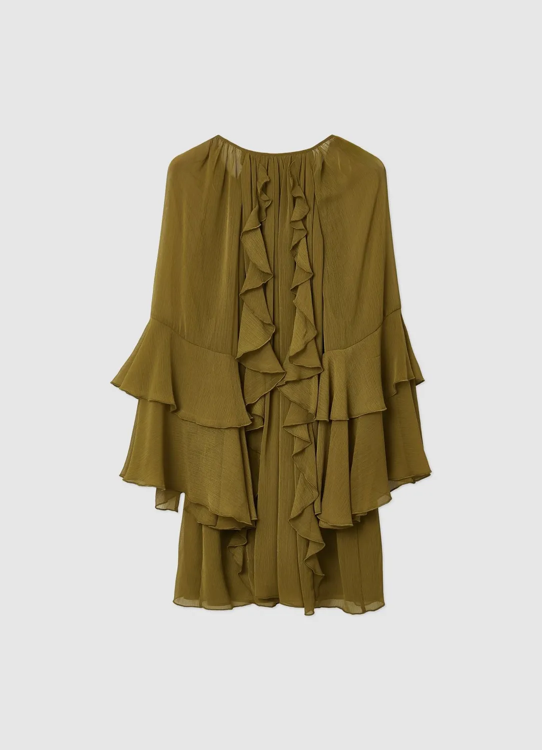 Calliope Atelier robe mini volants femme unie