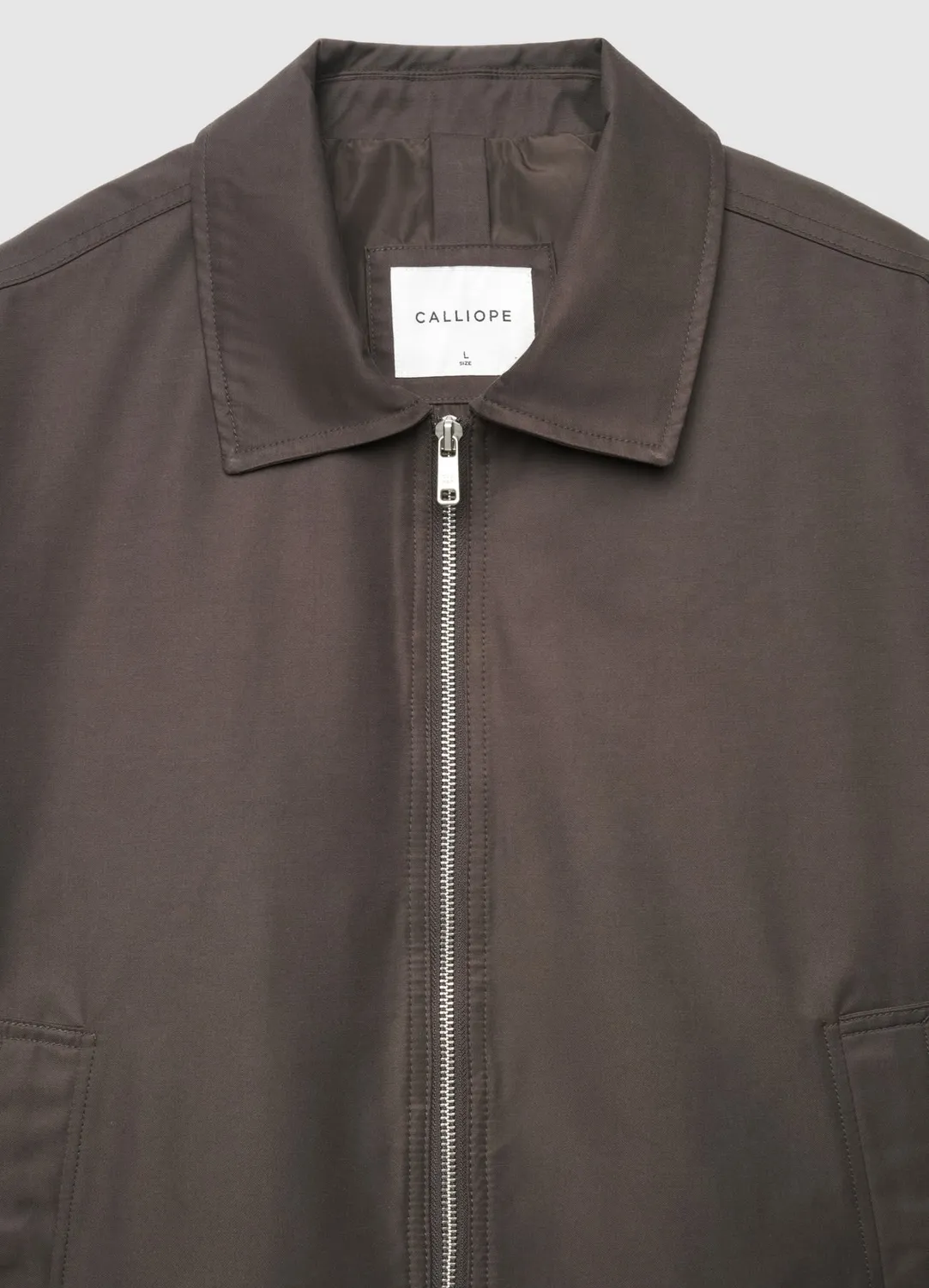 Calliope blouson crop zip homme col classique