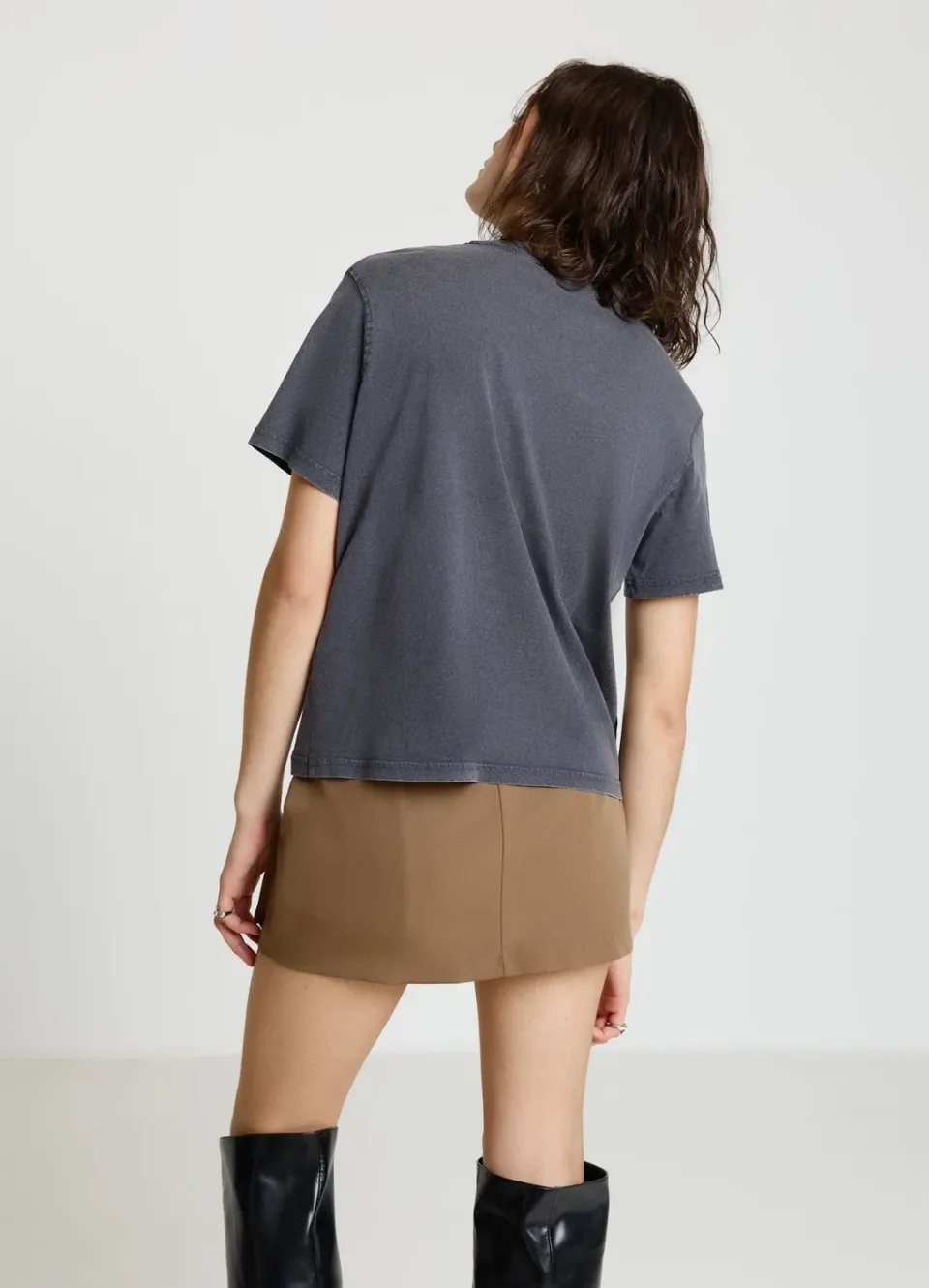 Calliope t-shirt femme col rond manches courtes unie