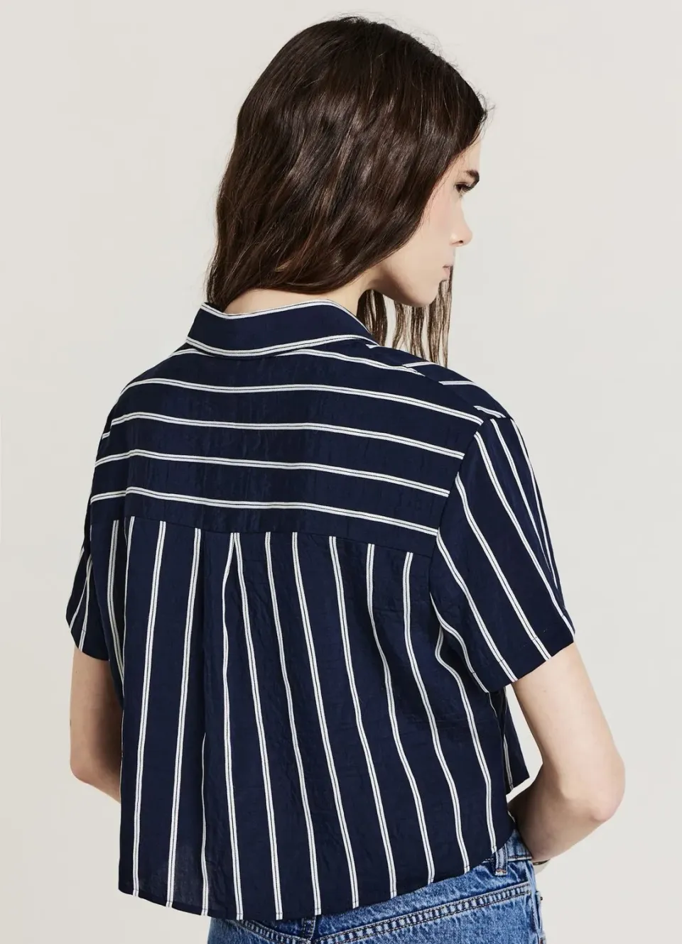 Calliope Chemise rayée femme manches courtes M