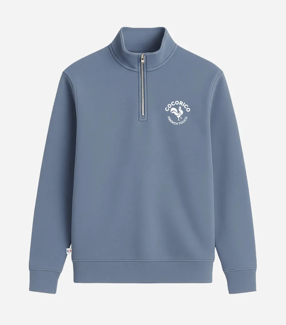 Cocorico Coq Français sweat camionneur azur homme