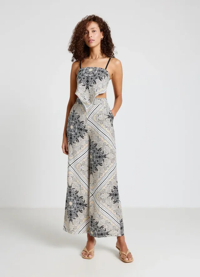 Calliope top femme bandana paisley bretelles réglables