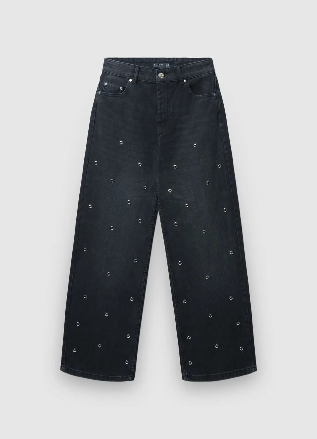 Calliope jean straight femme eyelets 5 poches
