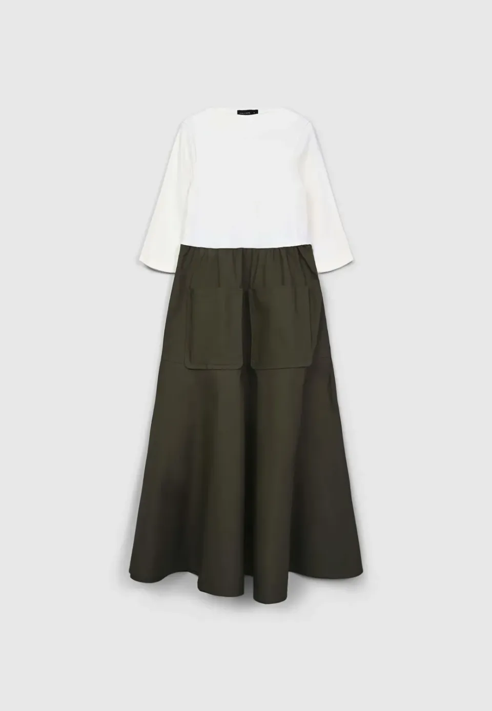 Calliope robe longue femme manches 3/4 poches
