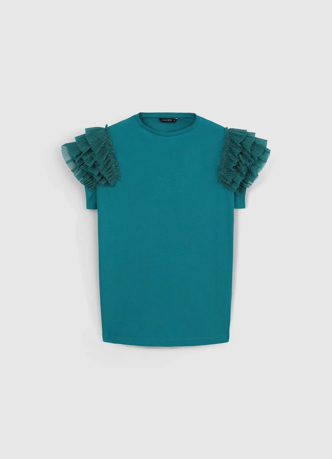 Calliope t-shirt femme tulle S coton col rond