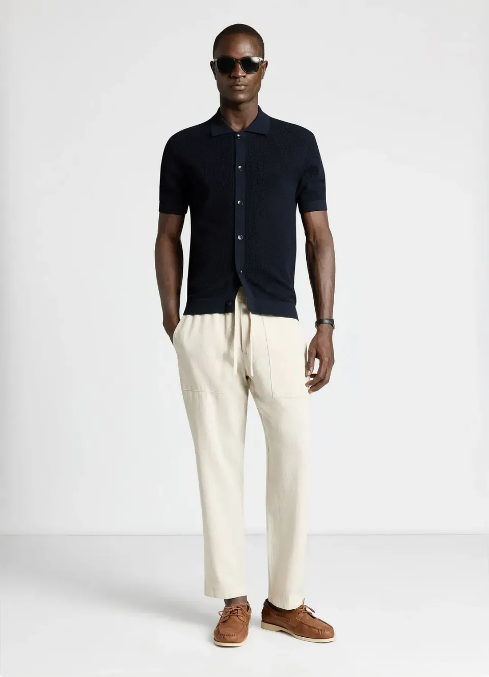 Calliope pantalon jogger homme cordon taille L