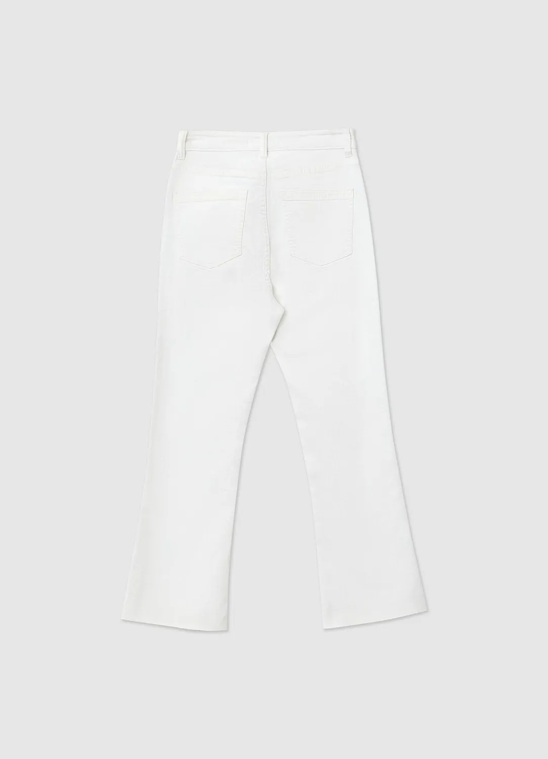 Calliope jean femme crop flare 5 poches uni