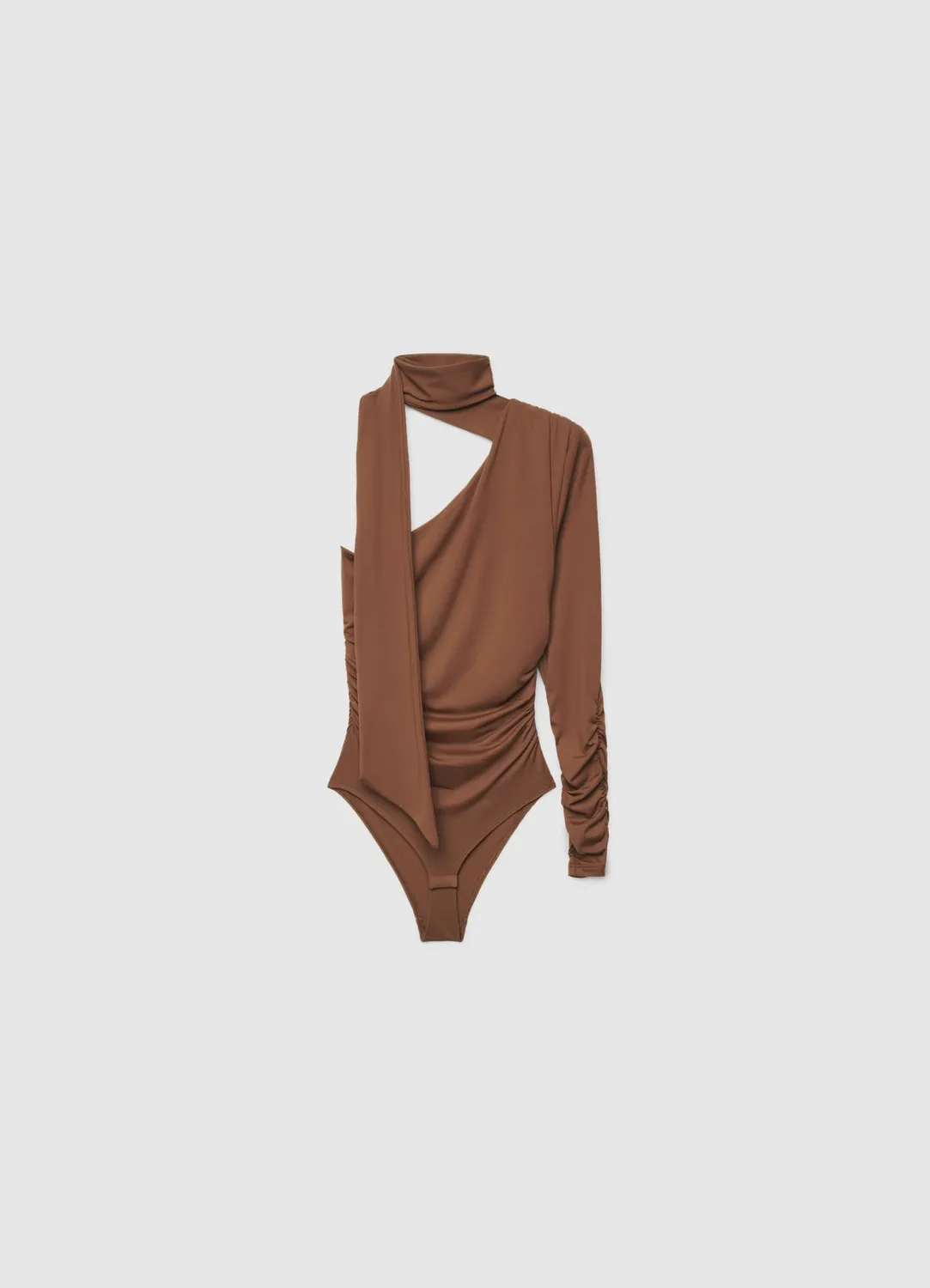 Calliope monospalla col foulard body femme drapé