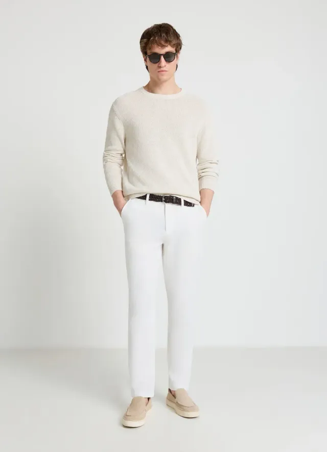 Calliope Pantalon chino homme lin regular