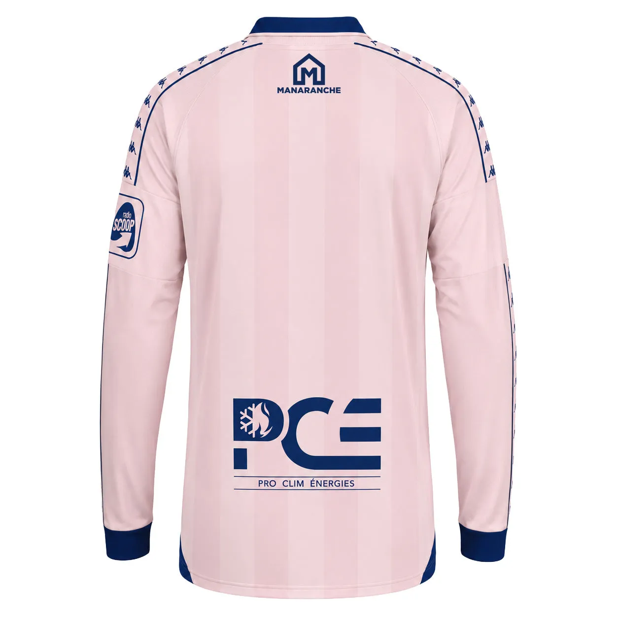 Kappa 222 Banda Kombat Away Clermont Foot 63 26/27 maillot rose enfant