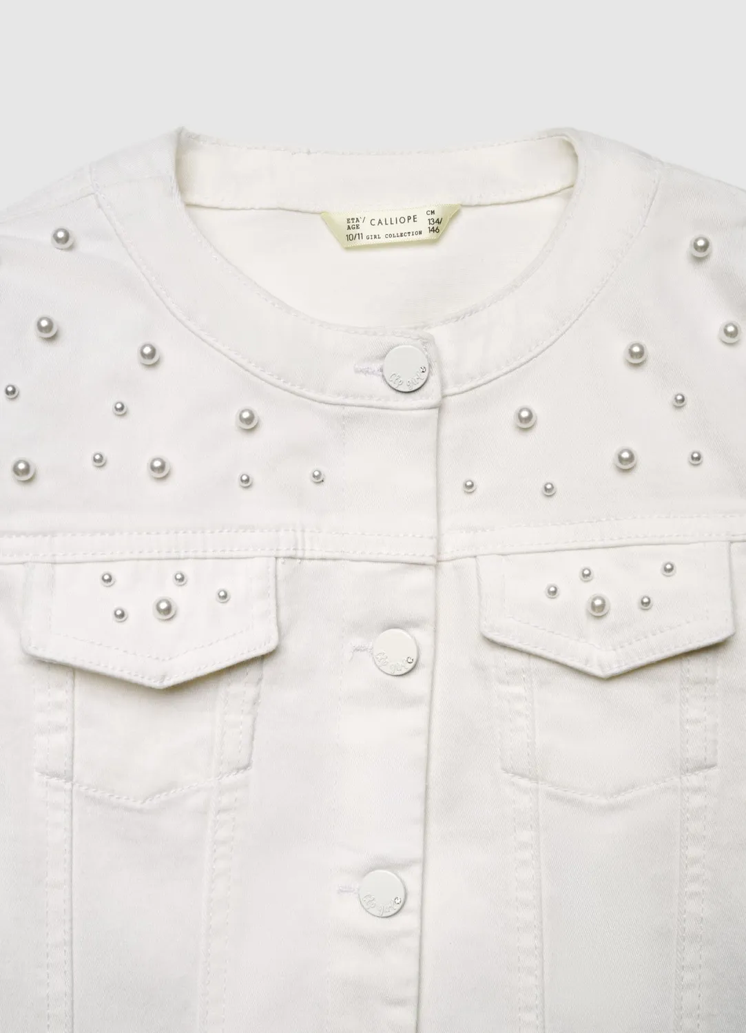 Calliope veste jean fille à perles 12-13 ans