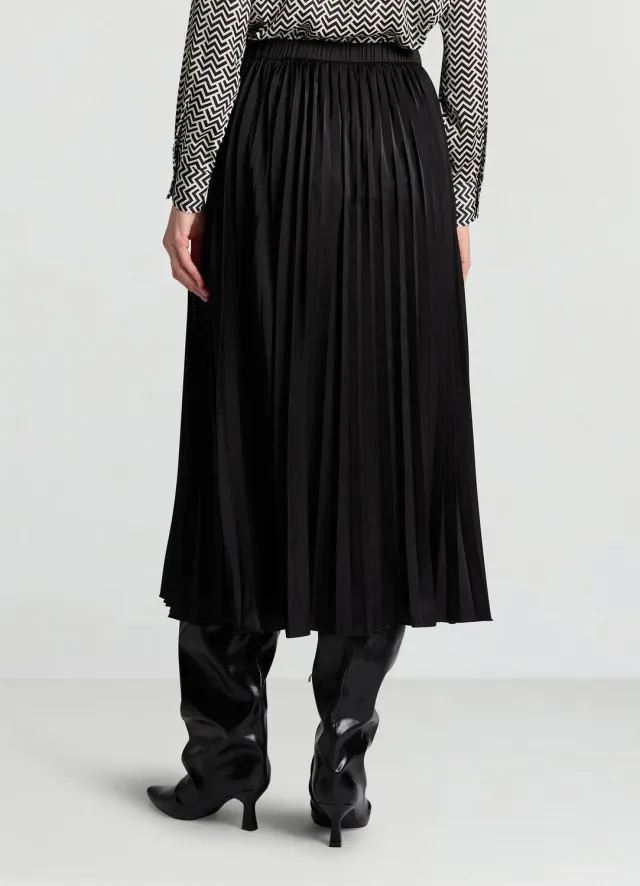 Calliope jupe plissée midi femme taille élastiquée