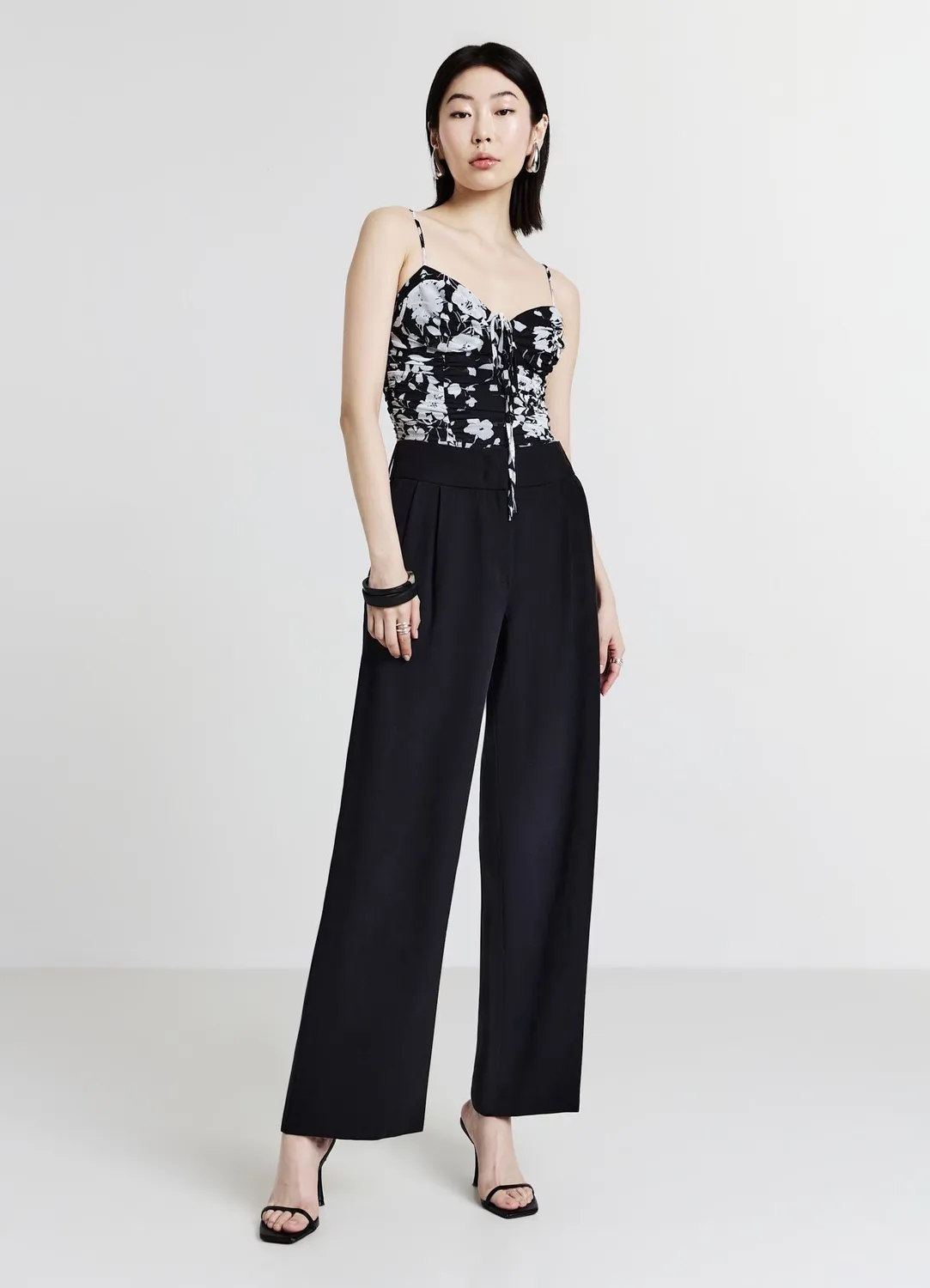Calliope top bustier femme motifs bretelles fines
