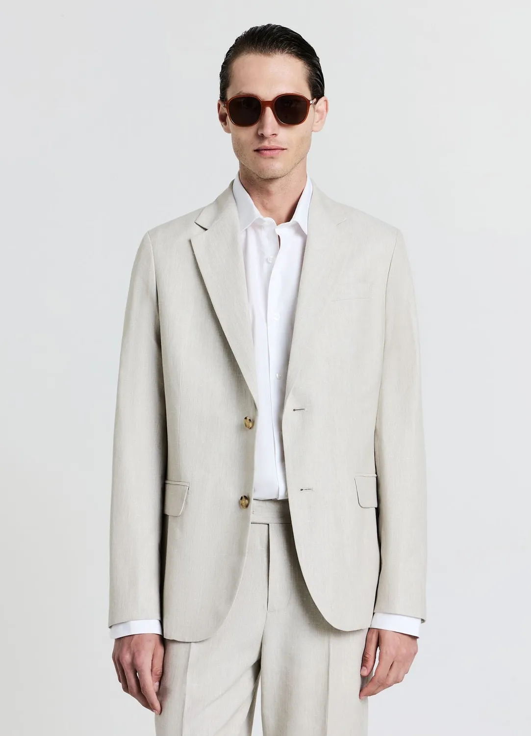 Calliope veste homme lin simple boutonnage