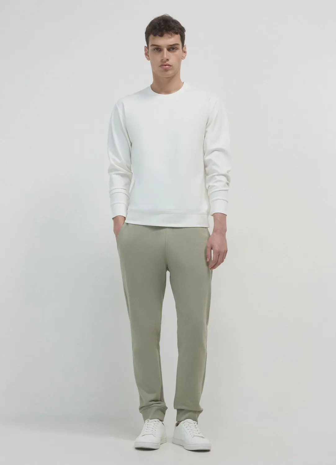 Calliope jogging uni pantalon homme coton regular