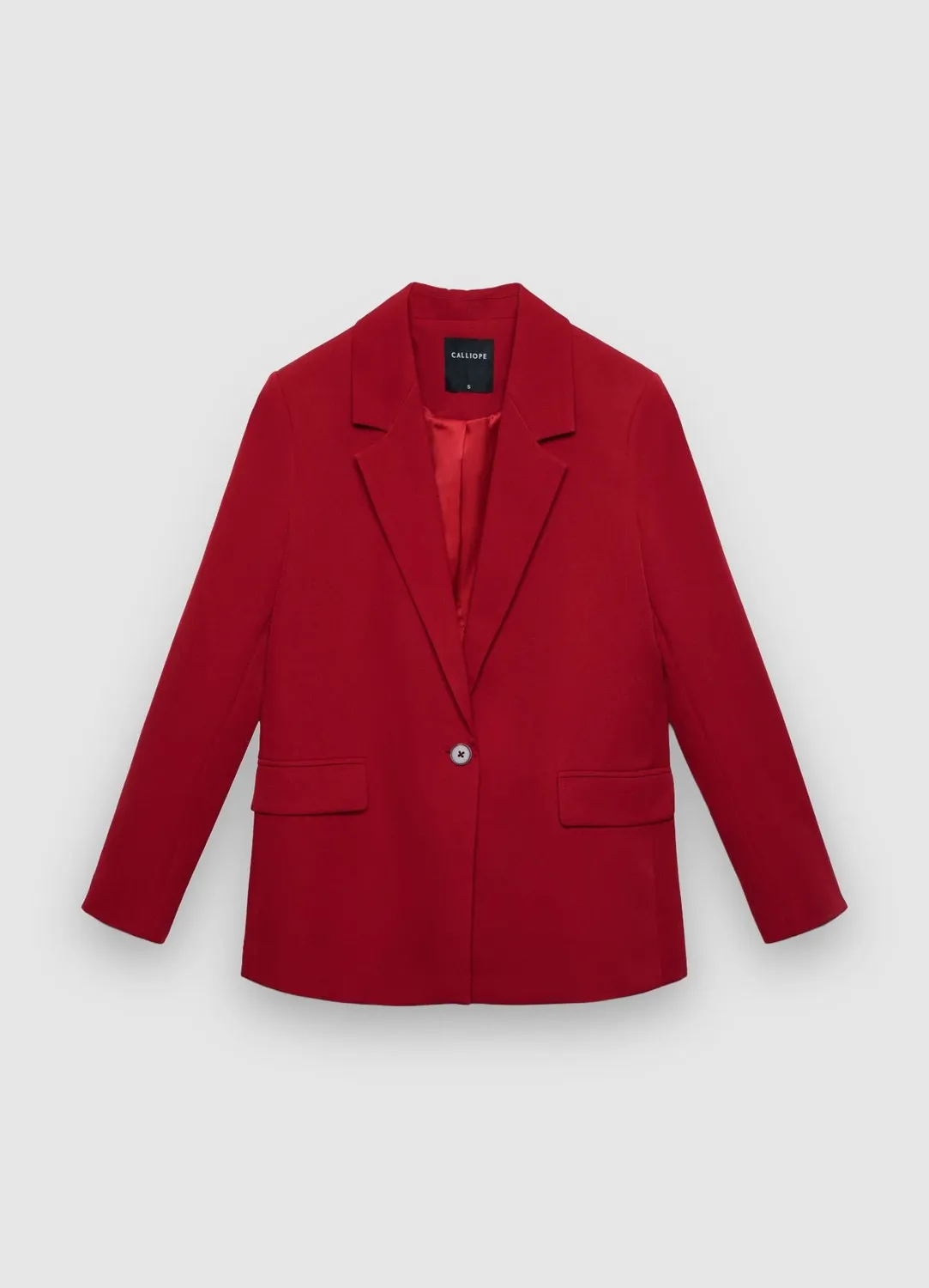 Calliope blazer 1 bouton femme coupe regular unie