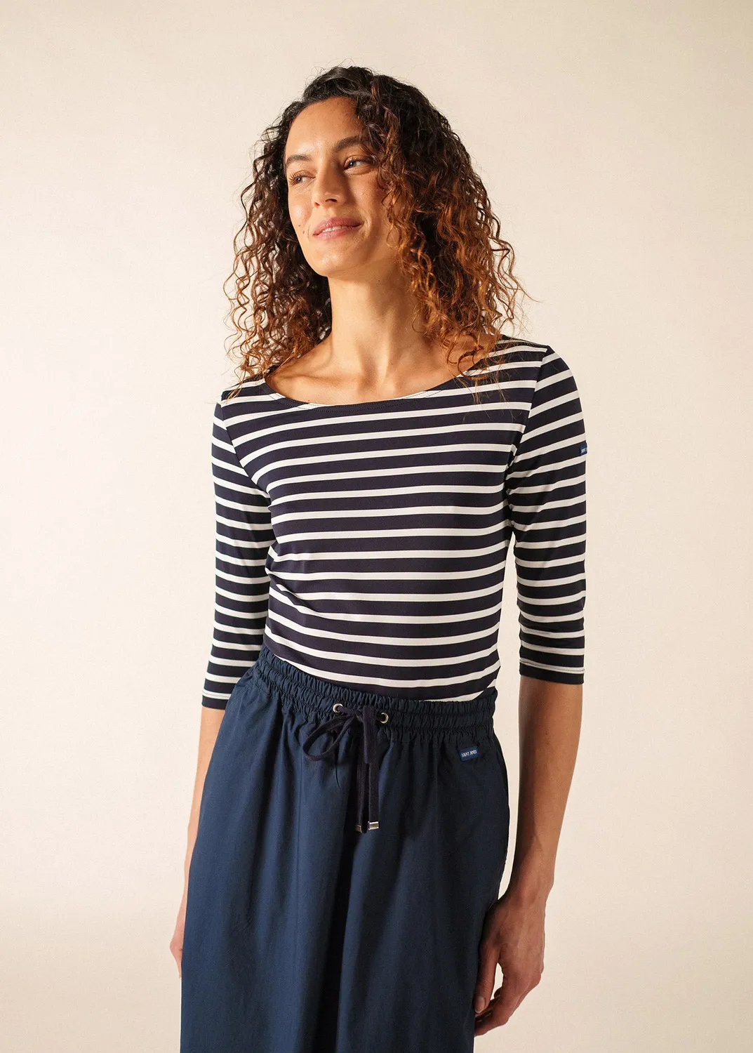 Saint James Garde-Côte marinière femme navy anti-UV
