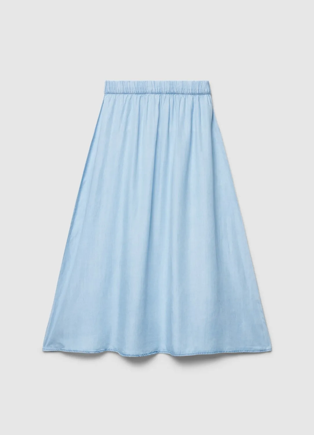 Calliope jupe longue femme taille élastique unie