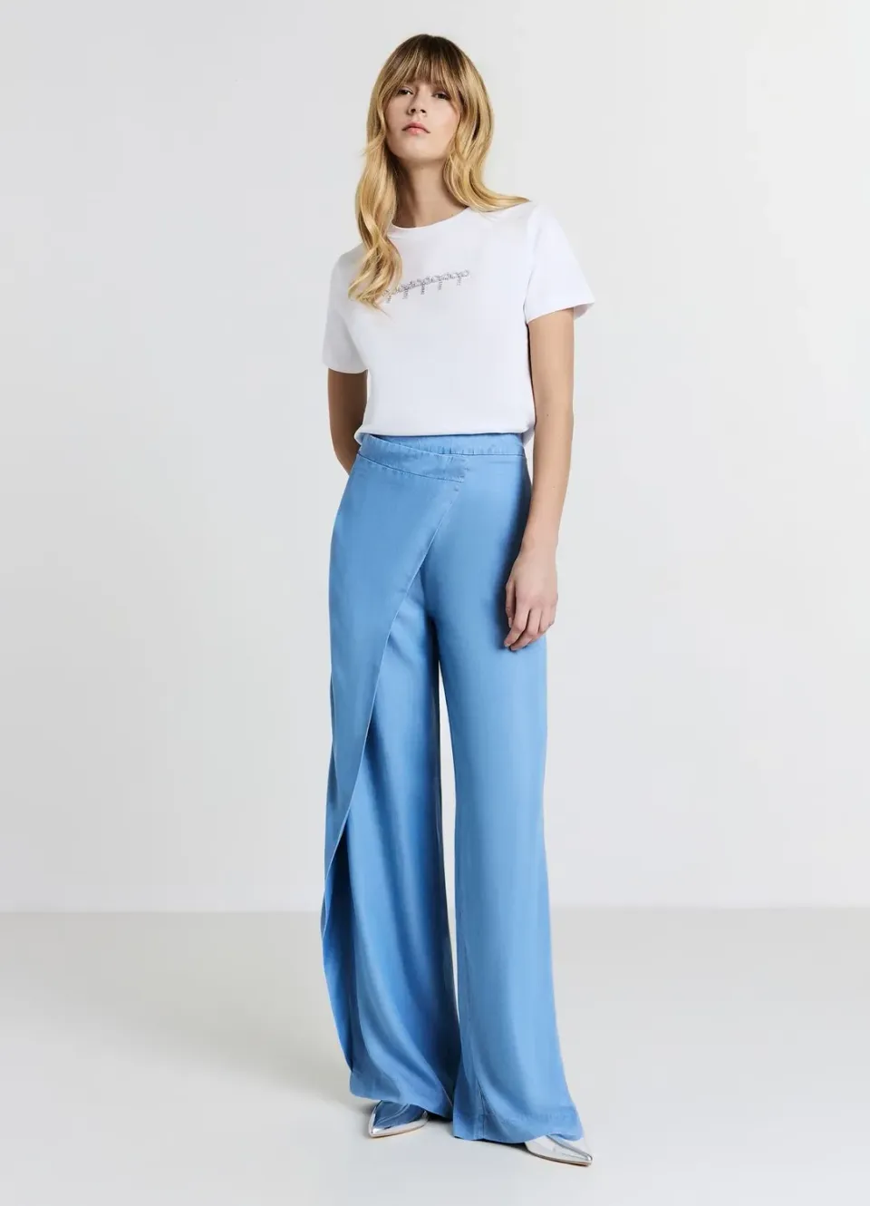 Calliope t-shirt nœuds strass coton femme taille S