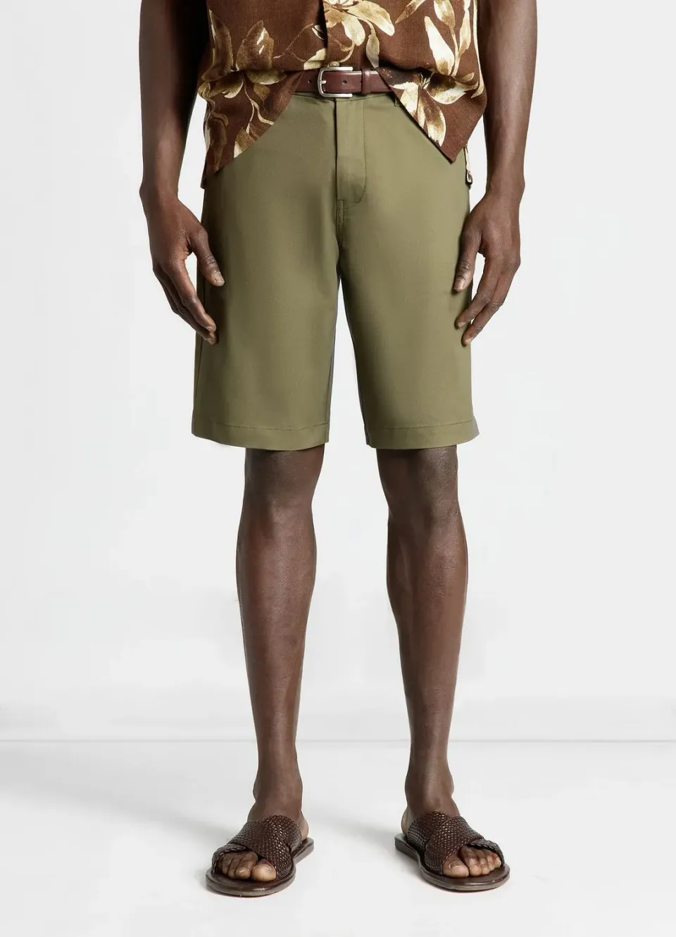 Calliope short chino homme uni coupe droite