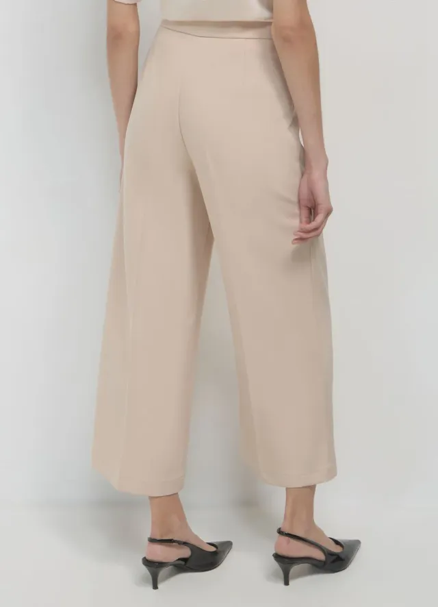 Calliope pantalon palazzo cropped femme uni