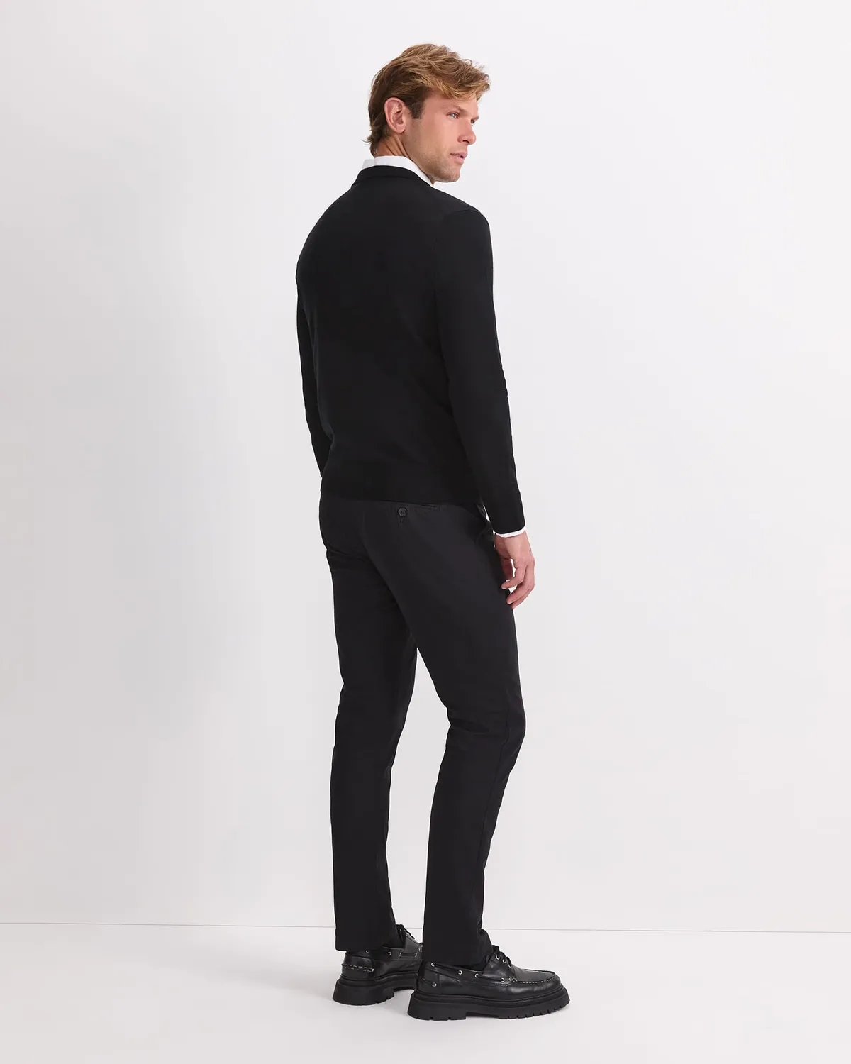 Sportscraft Merino V-Neck pull col V laine mérinos