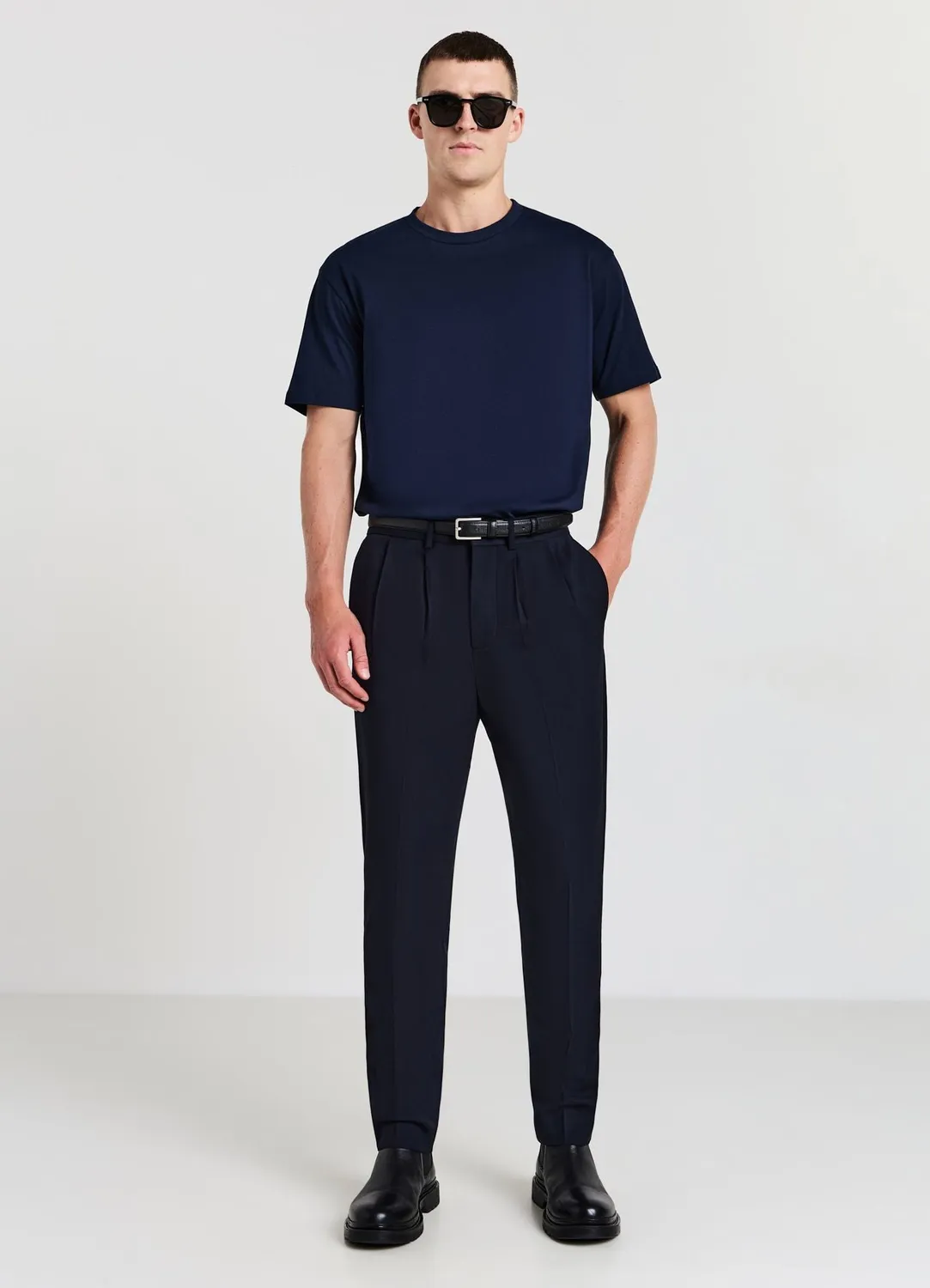 Calliope t-shirt uni homme col rond coton