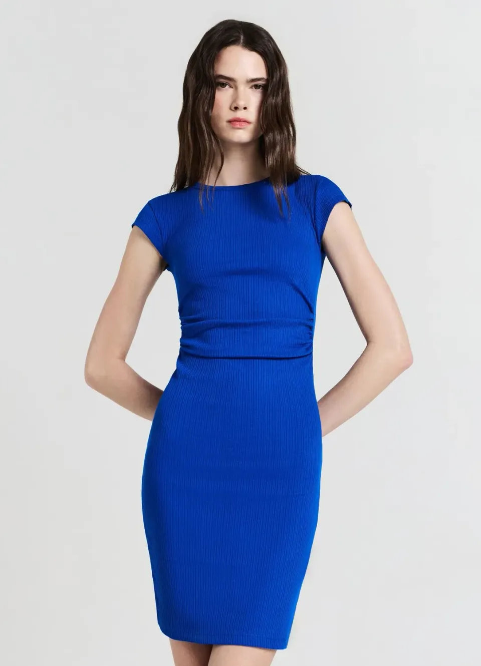 Calliope Vestito corto a costine robe côtelée femme courte