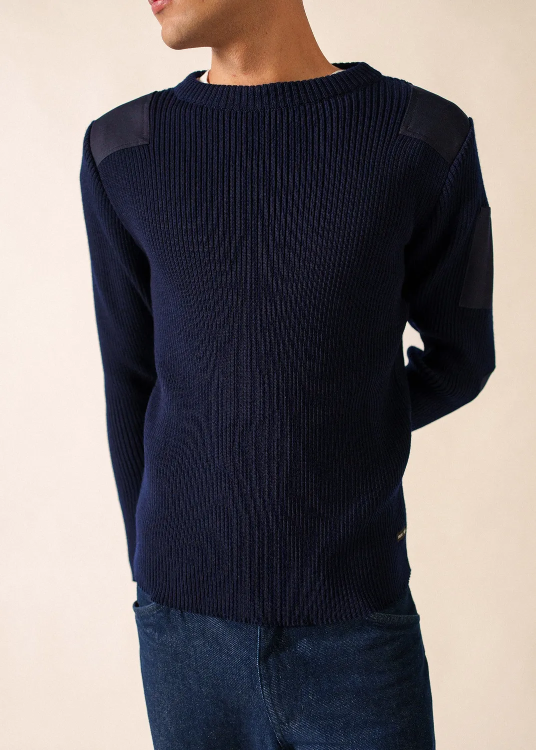 Saint James Condor pull marine laine