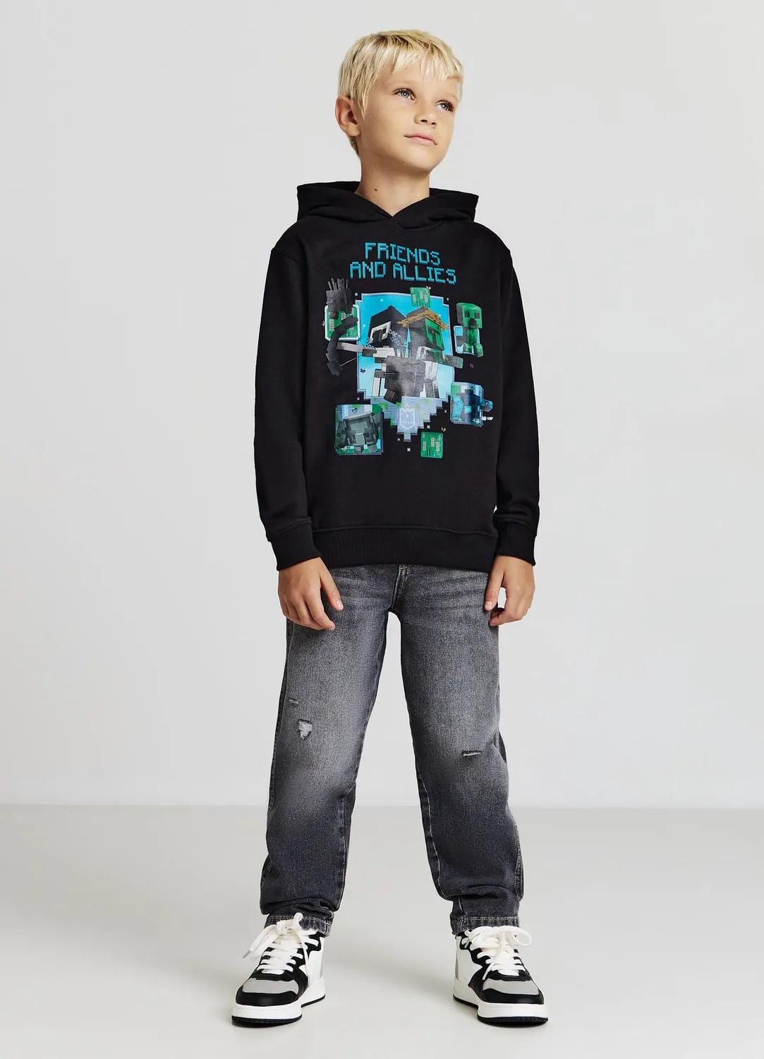 Calliope sweat capuche garçon Minecraft 6 à 14 ans