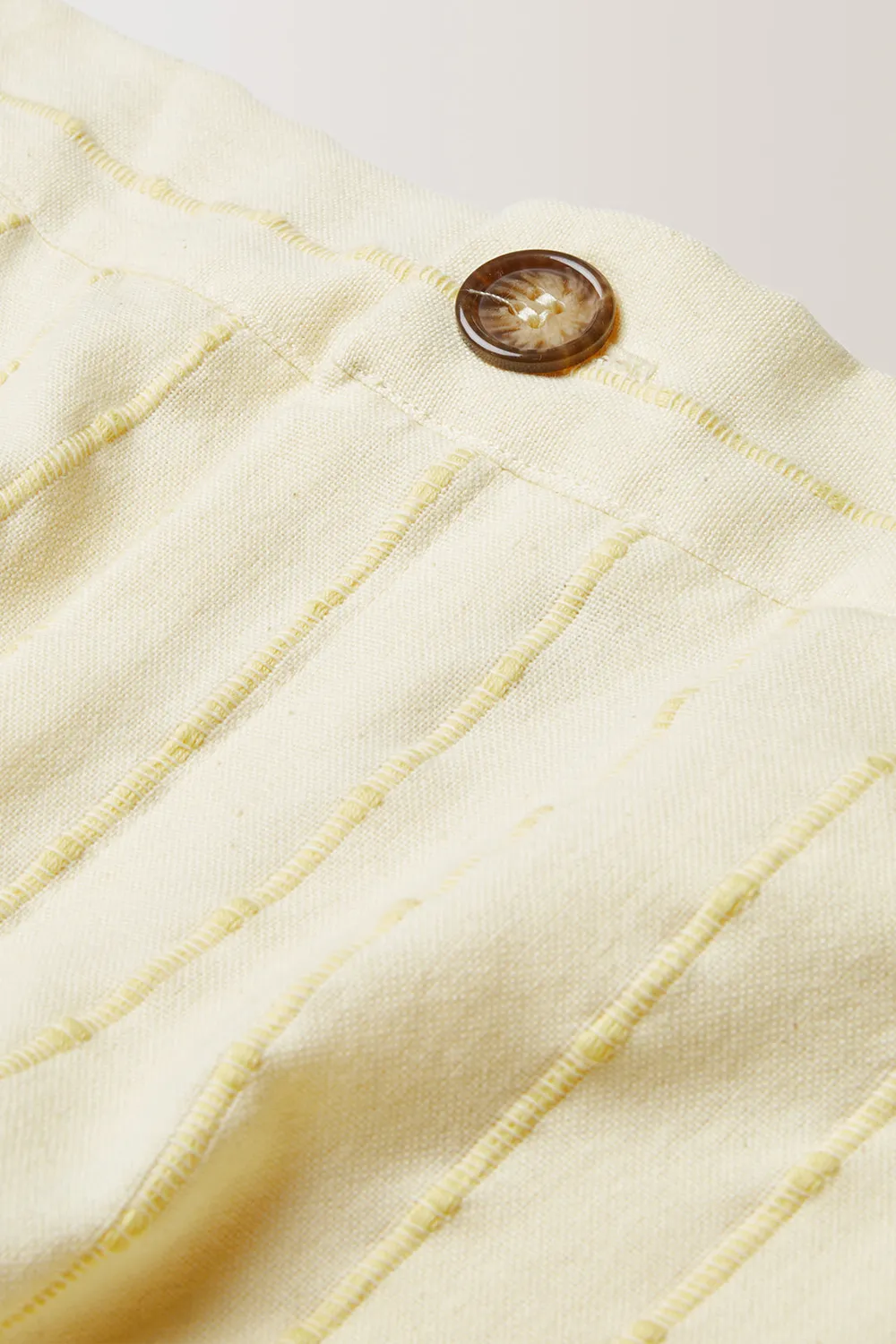 Erevan Capon Crème pantalon jacquard coton