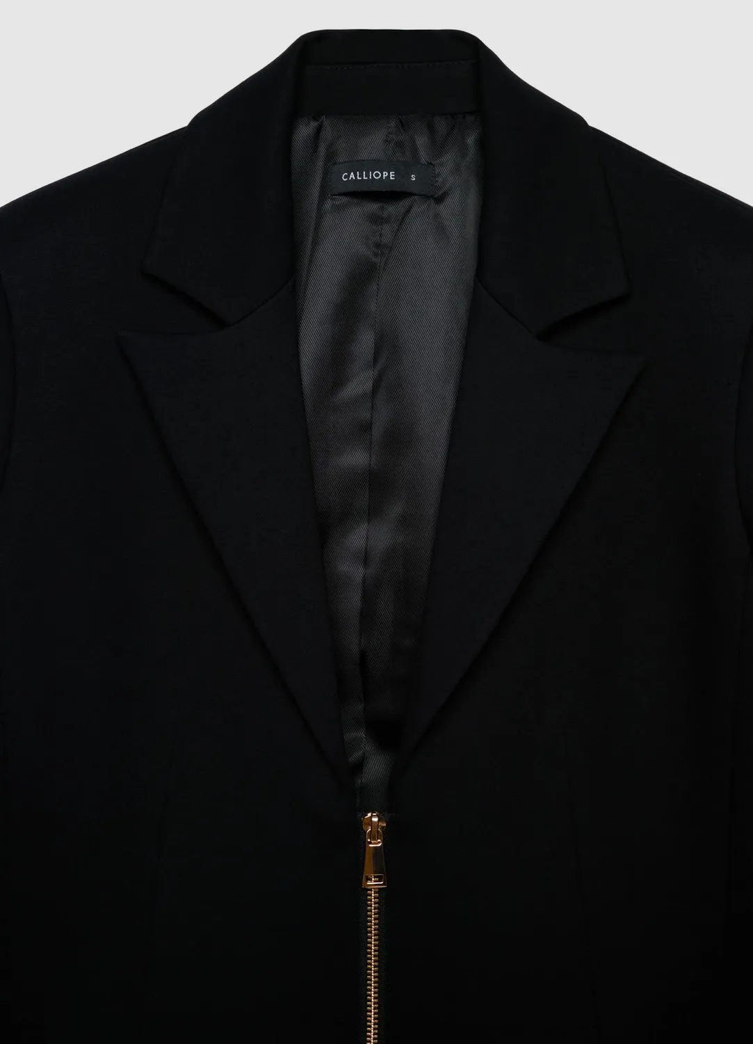 Calliope veste femme zippée à revers structurée