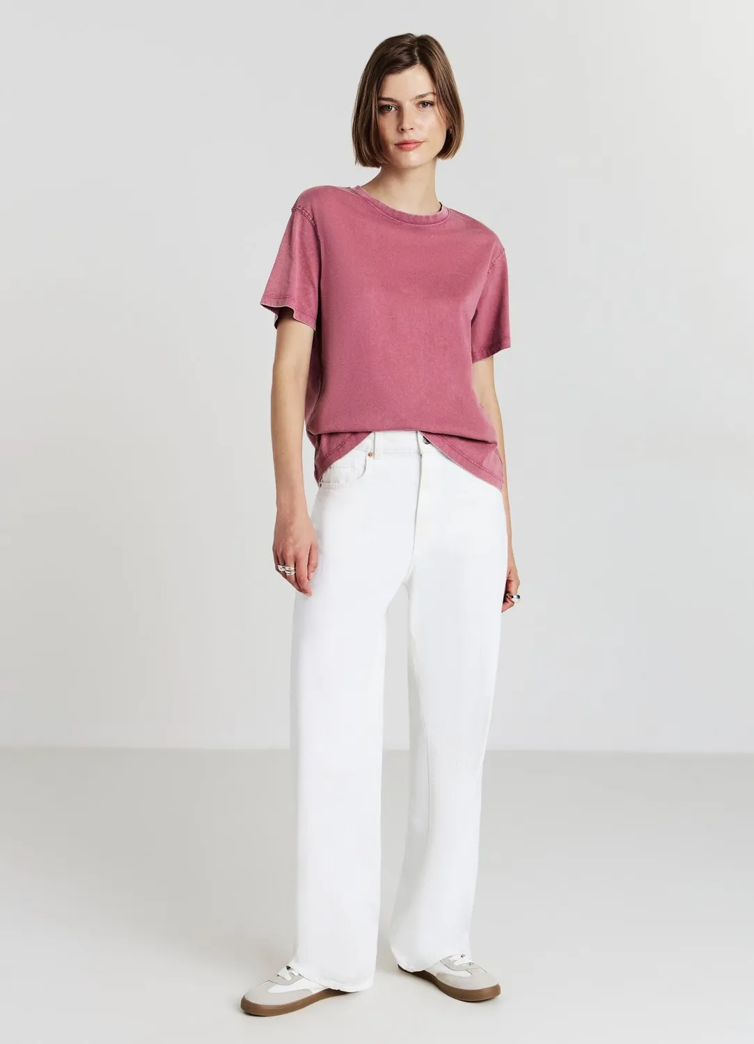 Calliope Effet Délavé t-shirt femme coton