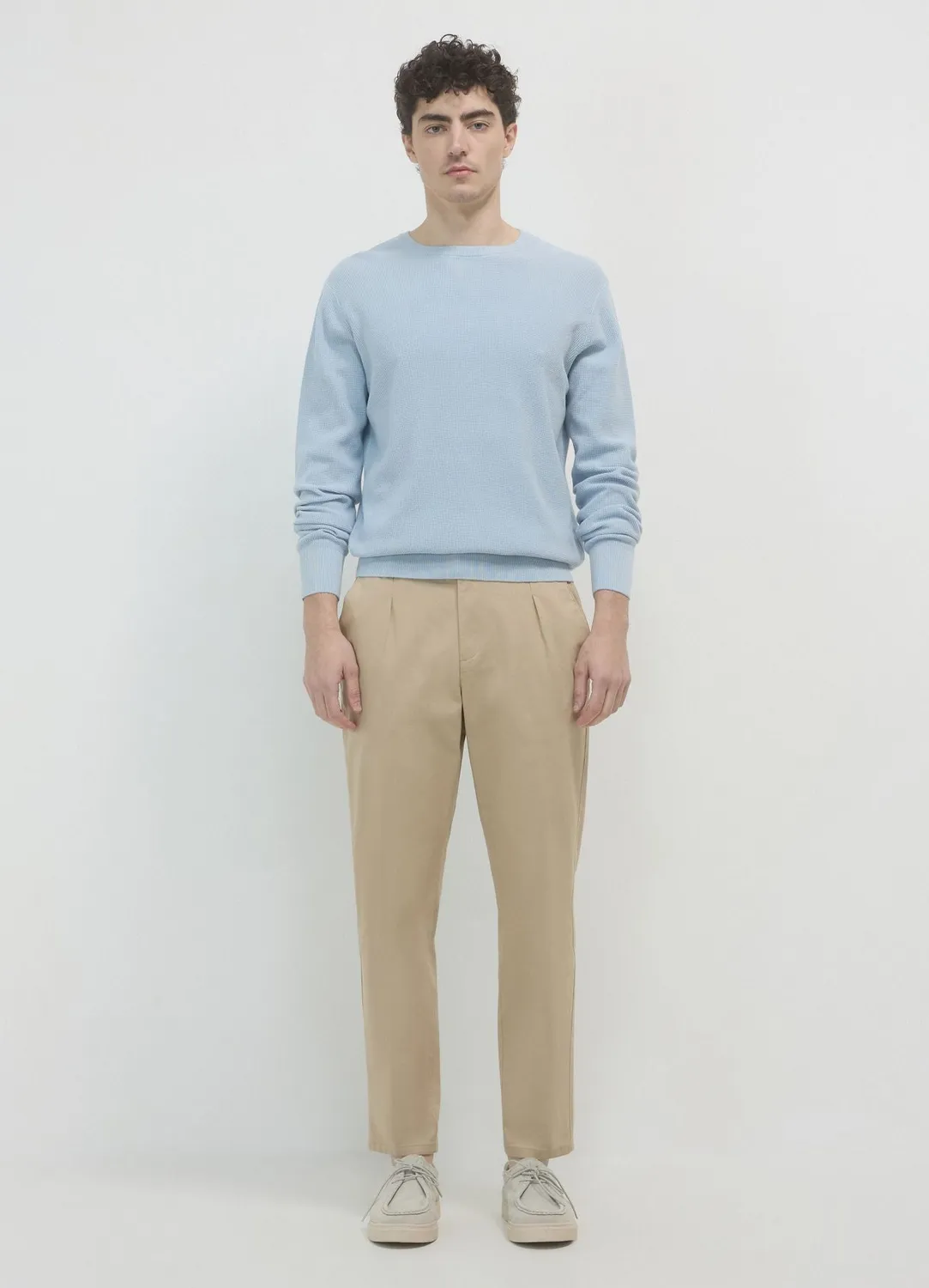 Calliope maglia pull homme col rond coton