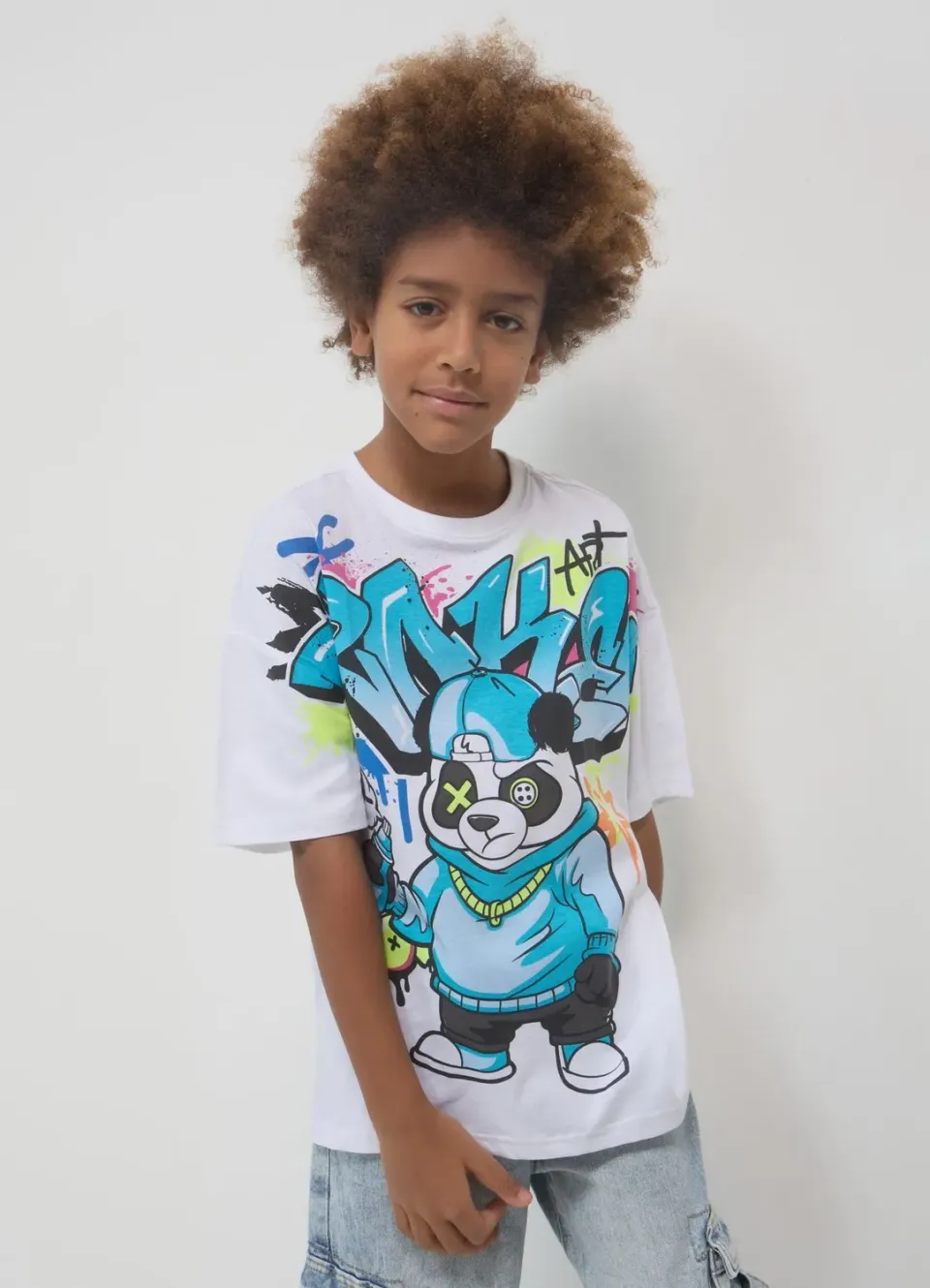 Calliope t-shirt graffiti garçon coton manches courtes