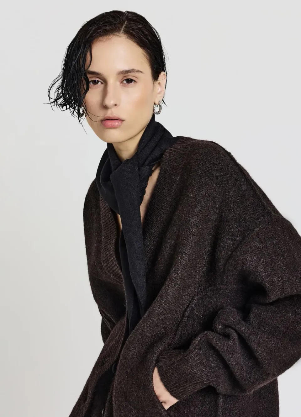 Calliope bandana maille femme triangle 124 cm
