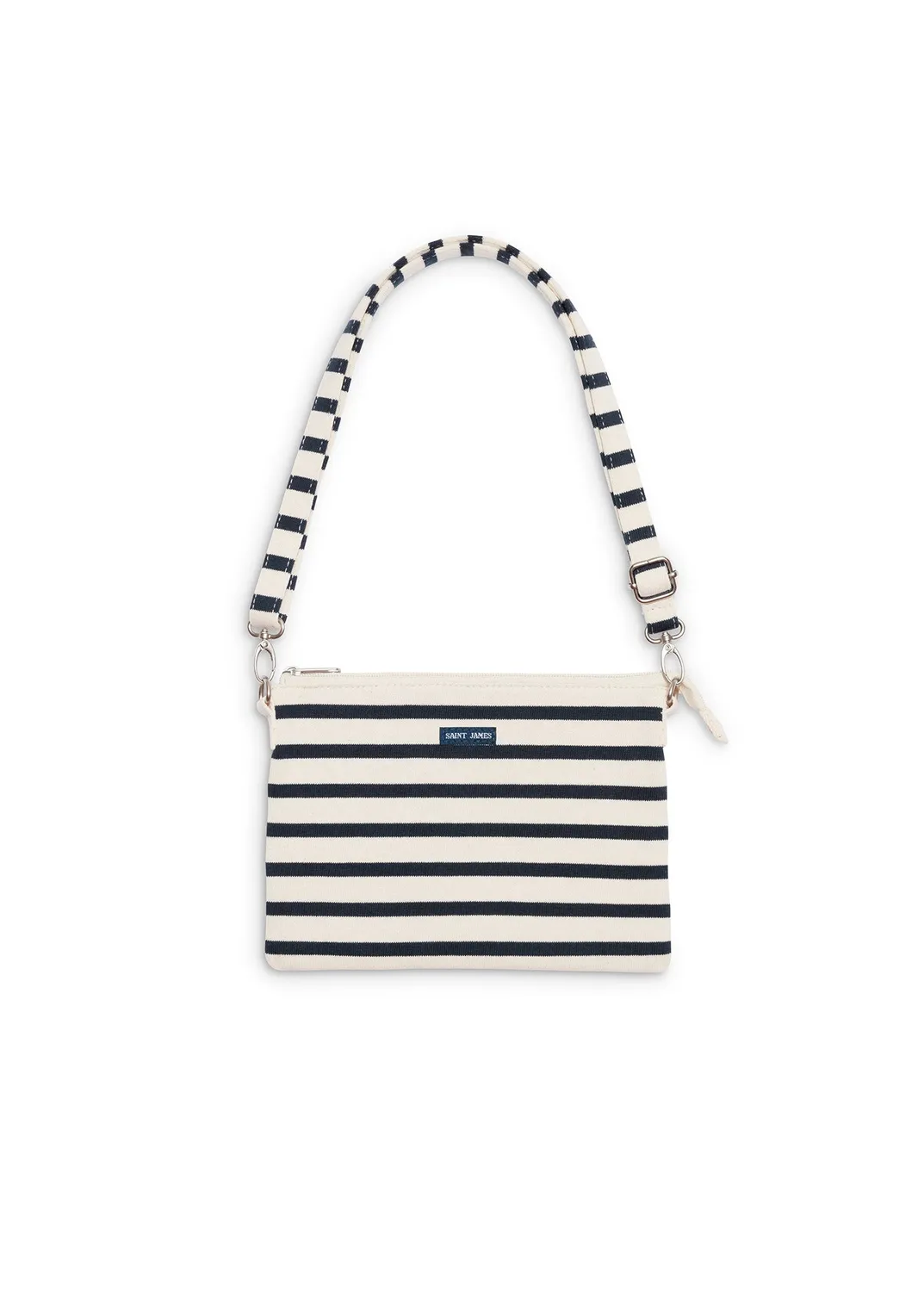 Saint James Méridien pochette coton écru/marine