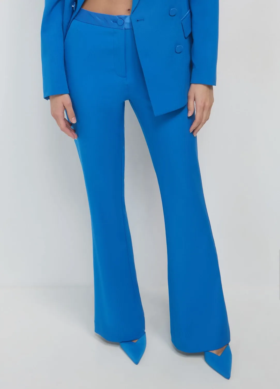 Calliope pantalon femme patte bande satin