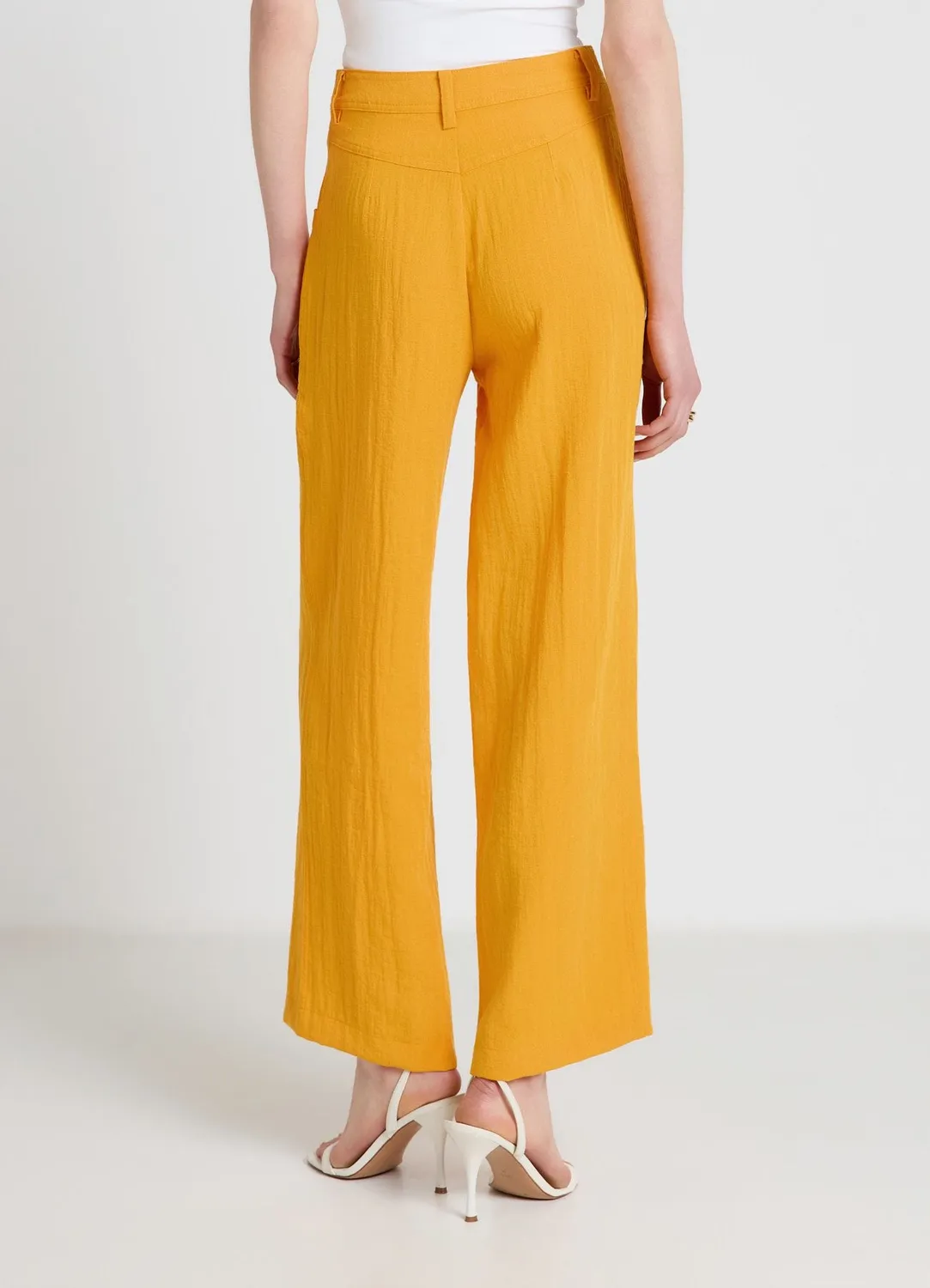 Calliope pantalon palazzo poches femme uni
