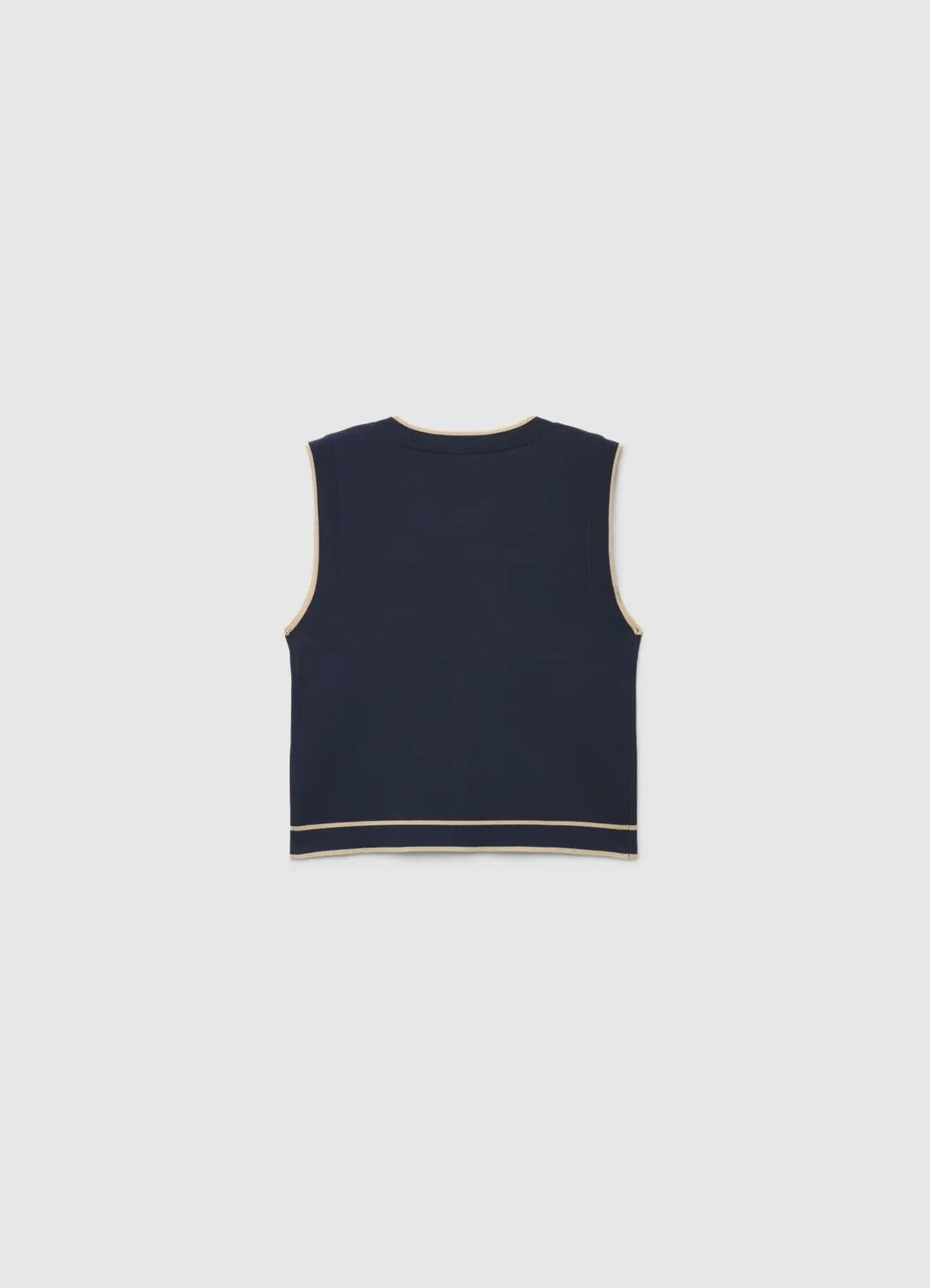 Calliope Gilet maille femme boutons contrastés